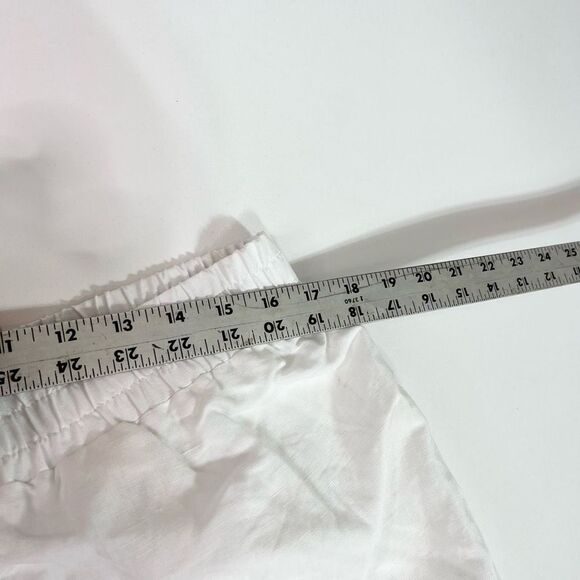 Blank NYC High Waist Linen Shorts Women's XL Elasticized Waistband Back Pockets - Picture 7 of 12